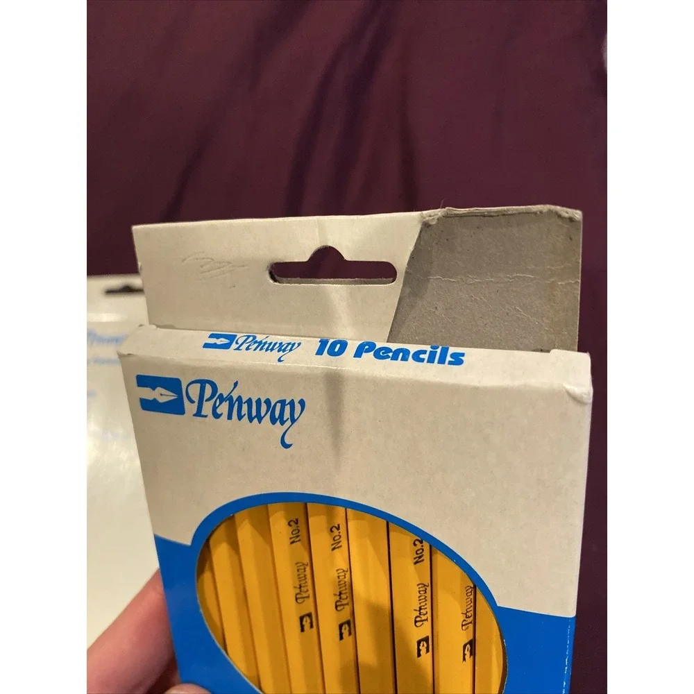 Vintage NOS Penway Pencils 10 pack Bonded Lead No. 2 Real Wood Barrel (2 Packs)